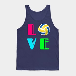 I Love Volleyball Tank Top